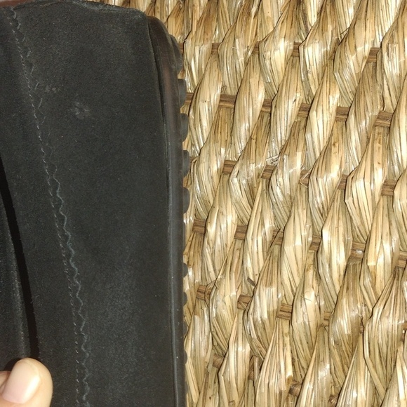 Black and Leopard Print Cow Hair Forepart Minnetonka Moccasins 10 - Picture 4 of 6